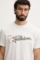 Fjallraven t-shirt męski bawełniany Archive beżowy F12600328