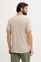 Ρούχα Fjallraven T-shirt ανδρικό με πρόσμιξη μαλλιού Abisko Wool F86977 μπεζ