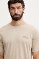 Fjallraven T-shirt ανδρικό με πρόσμιξη μαλλιού Abisko Wool μπεζ F86977