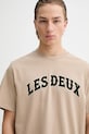 Les Deux t-shirt bawełniany beżowy 1001004