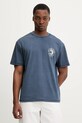 Odzież Tommy Jeans t-shirt bawełniany DM0DM22309 niebieski