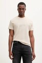 Tommy Jeans t-shirt bawełniany nadruk beżowy DM0DM22317