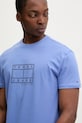 Tommy Jeans t-shirt bawełniany fioletowy DM0DM22317