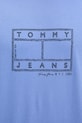 Tommy Jeans t-shirt bawełniany DM0DM22317 fioletowy