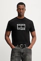 Tommy Jeans t-shirt bawełniany nadruk czarny DM0DM22317