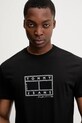 Tommy Jeans t-shirt bawełniany czarny DM0DM22317