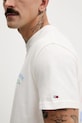 Tommy Jeans t-shirt bawełniany DM0DM22318 beżowy