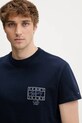 Βαμβακερό μπλουζάκι Tommy Jeans σκούρο μπλε DM0DM22319