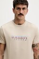 Tommy Jeans t-shirt bawełniany beżowy DM0DM22333