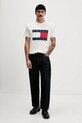 Tommy Jeans t-shirt bawełniany DM0DM22645 beżowy SS26