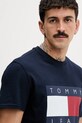Tommy Jeans t-shirt bawełniany granatowy DM0DM22645