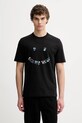 PS Paul Smith t-shirt bawełniany nadruk czarny M2R.220X.VP5589