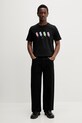 PS Paul Smith t-shirt męski bawełniany M2R.011R.VP5780 czarny SS26