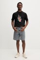 PS Paul Smith t-shirt męski bawełniany M2R.220X.VP5758 czarny SS26