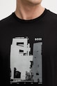 BOSS Orange t-shirt bawełniany Te_Imprint 50556007 czarny