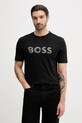 BOSS Orange t-shirt bawełniany Te_Insignia nadruk czarny 50556009