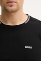 Μπλουζάκι BOSS Green Taul 50521245 μαύρο