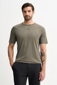 BOSS Green t-shirt z elastanem zielony 50531240