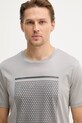 BOSS Green t-shirt bawełniany TS_Tour Print szary 50554333