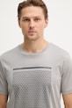 BOSS Green t-shirt bawełniany TS_Tour Print szary 50554333