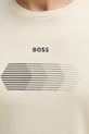BOSS Green t-shirt bawełniany TS_Unity 50554557 beżowy