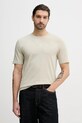 BOSS Green t-shirt TS_Join GRX z elastanem beżowy 50557354
