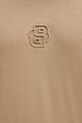 BOSS t-shirt bawełniany 50555106 beżowy