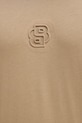 BOSS t-shirt bawełniany 50555106 beżowy