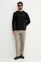 BOSS longsleeve bawełniany C-Townley 01 50555107 czarny SS26