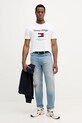 Tommy Hilfiger t-shirt bawełniany MW0MW42736 biały SS26