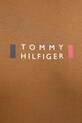 Памучна тениска Tommy Hilfiger MW0MW41453 кафяв