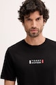 Tommy Hilfiger t-shirt bawełniany czarny MW0MW41453