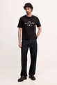 Tommy Hilfiger t-shirt bawełniany MW0MW41455 czarny SS26