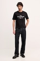 Tommy Hilfiger t-shirt bawełniany MW0MW41455 czarny SS26