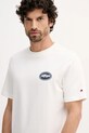 Tommy Hilfiger t-shirt bawełniany beżowy MW0MW41460