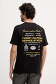 Tommy Hilfiger t-shirt bawełniany nadruk czarny MW0MW41460