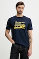 Tommy Hilfiger t-shirt bawełniany nadruk granatowy MW0MW41464