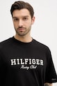 Tommy Hilfiger tricou din bumbac negru MW0MW41466