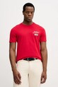 Tommy Hilfiger t-shirt bawełniany nadruk czerwony MW0MW41471