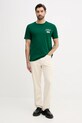 Бавовняна футболка Tommy Hilfiger MW0MW41471 зелений SS26