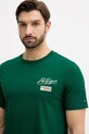 Бавовняна футболка Tommy Hilfiger зелений MW0MW41471