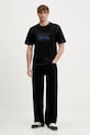 Βαμβακερό μπλουζάκι Hugo Blue Nothal 50553498 μαύρο SS26
