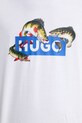 Hugo Blue t-shirt bawełniany Nalotrix 50554349 biały
