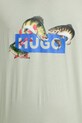 Hugo Blue t-shirt bawełniany Nalotrix 50554349 zielony
