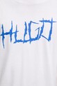 Hugo Blue tricou din bumbac 50554350 alb
