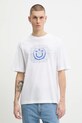 Hugo Blue t-shirt bawełniany nadruk biały 50554350