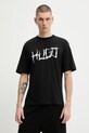 Hugo Blue t-shirt bawełniany nadruk czarny 50554350