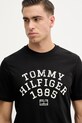Tommy Hilfiger t-shirt bawełniany czarny MW0MW41470
