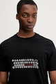 HUGO t-shirt bawełniany Deyss czarny 50553755