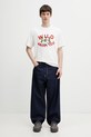 Kenzo t-shirt bawełniany męski FG55TS2064SG biały
